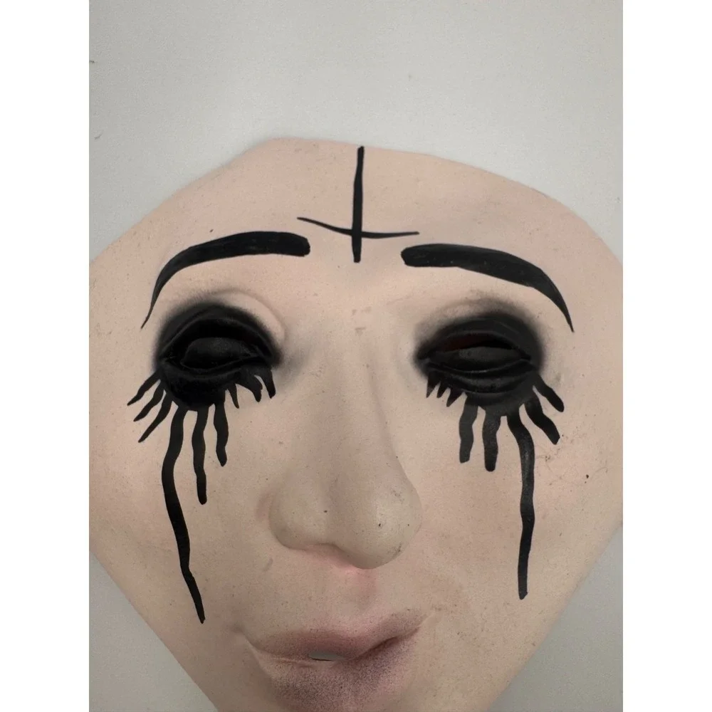 Fun Scary Nun Mask FUN4080 Unisex OS‎ Beige Elastic Band Halloween Costume NWT